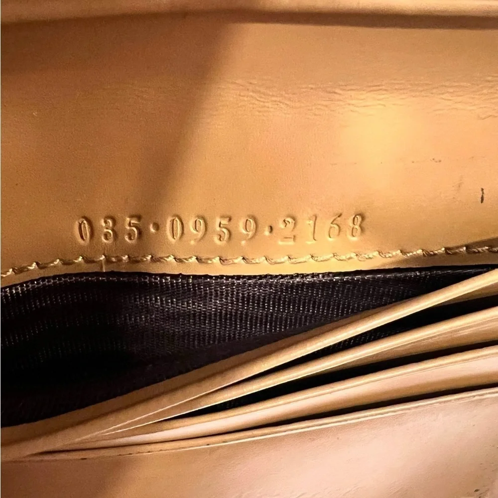 Gucci Jackie Leather Wallet Vintage | Tan Caramel | Rare Hardware